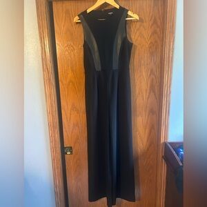 Express Black Maxi Dress with Sheer Panels